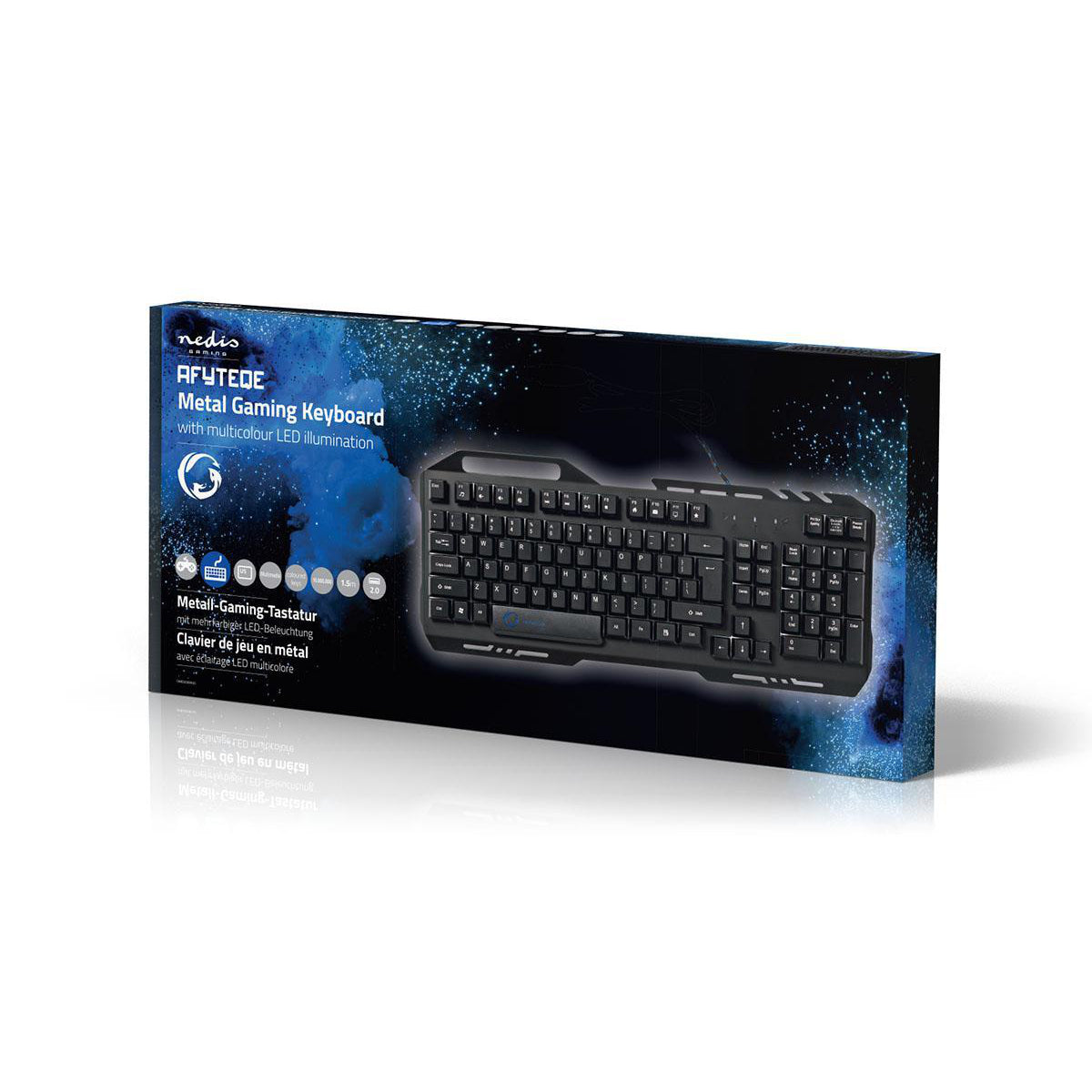 Nedis Metal Gaming Keyboard RGB (Qwerty US) Nedis Metal Gaming Keyboard RGB (Qwerty US)